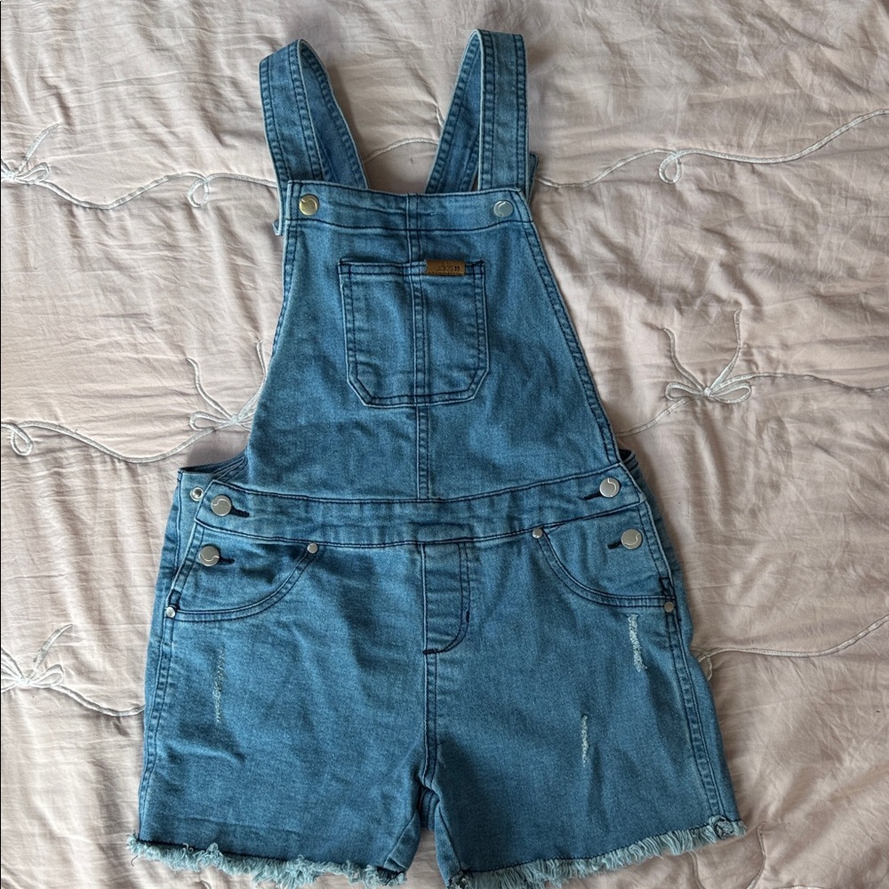 Joes Brand Denim Short Overalls - Blue